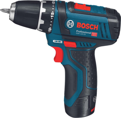 Bosch blauw gsr 12v-15 accuboorschroevendraaier | 2.0ah li-ion | in l-boxx - 0601868109