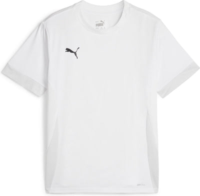 Puma teamgoal matchday jersey jr unisex sportshirt - white- black-feather gray