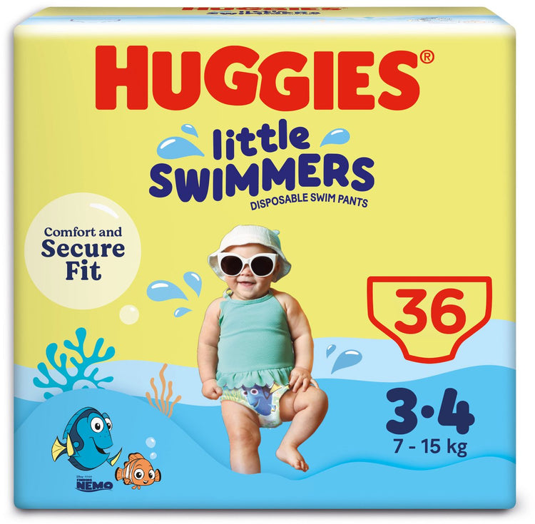 Huggies little swimmers - zwemluiers - maat 3 4 - (7 tot 15 kg) - voordeelverpakking - 36 stuks