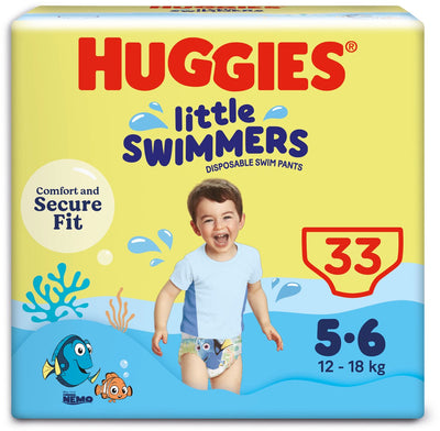 Huggies little swimmers - zwemluiers - maat 5 6 - (12 tot 18 kg) - voordeelverpakking - 33 stuks