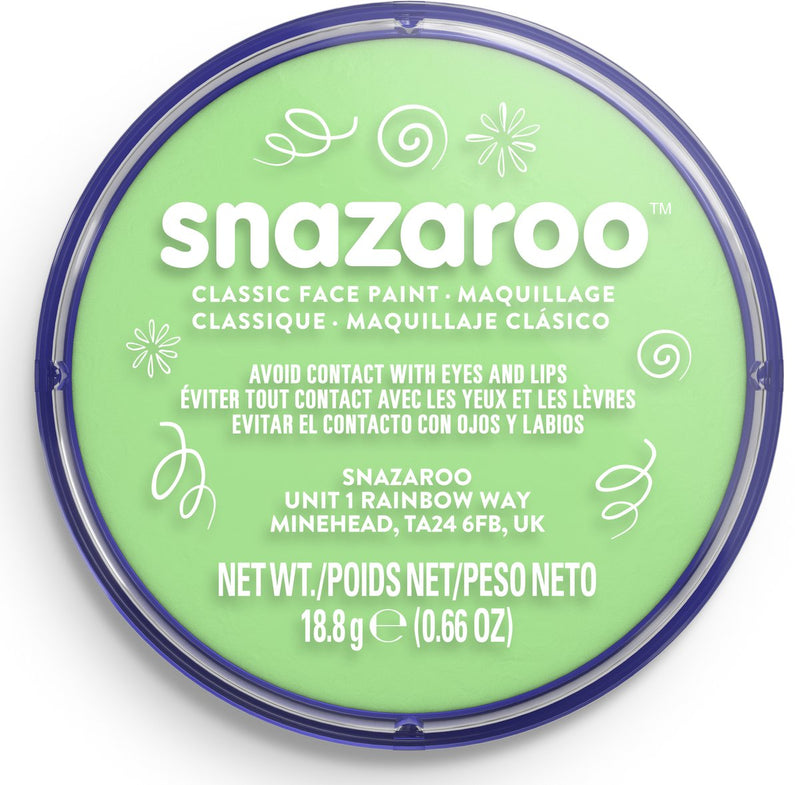 Snazaroo 1118400 - light green - 18ml aqua schmink kinderschmink voor kinderen en volwassenen