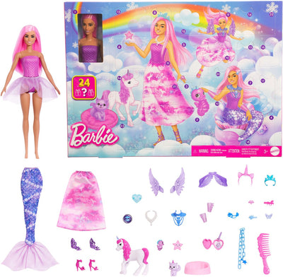 Barbie adventskalendar met modepop en 24 verrassende accessoires
