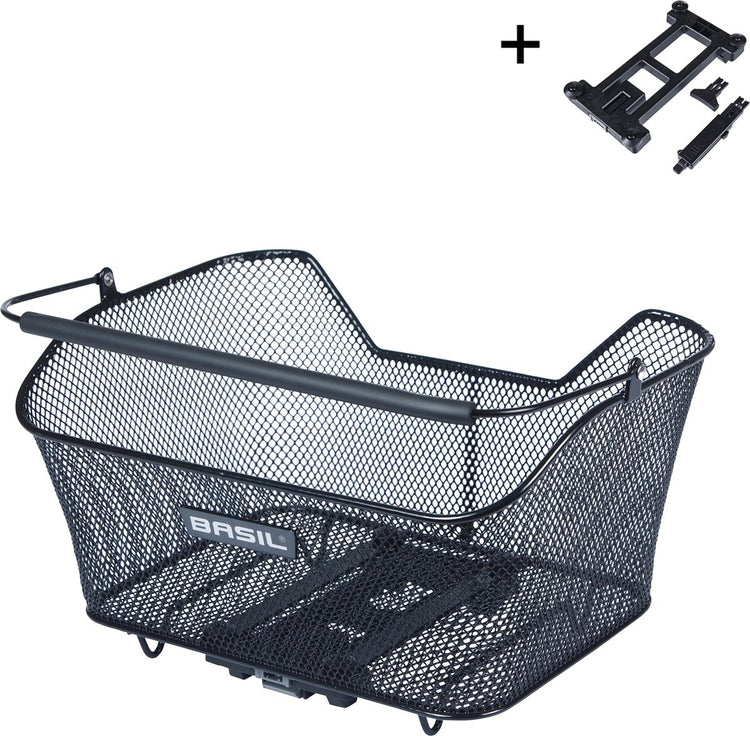 Basil Base M MIK - fietsmand - achterop - zwart