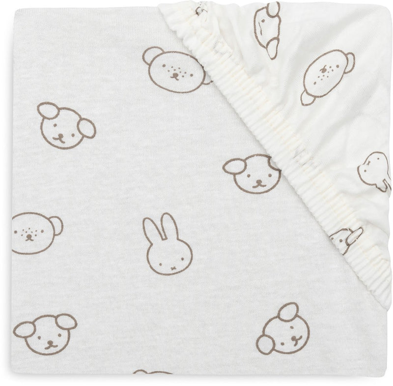 Jollein hoeslaken ledikant - 60x120cm - jersey - miffy and friends