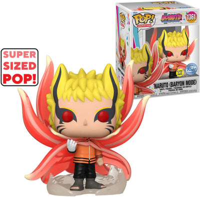 Funko pop! naruto (baryon mode) (glow) 6 inch - boruto: naruto next generation exclusive