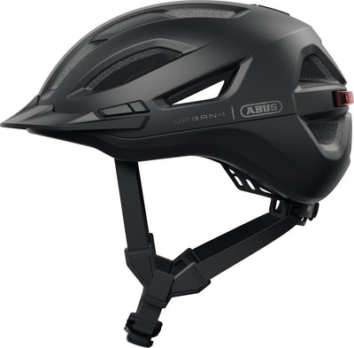 Abus fietshelm urban-i 4.0 ace velvet black m - 54-58 cm - zwart - geschikt voor gebruik op elektrische fietsen - stadsfietsen - 280 g