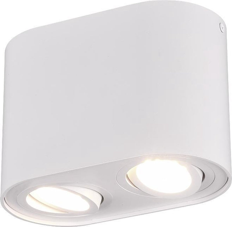 Trio cookie plafonniere - 2xgu10 - metaal - mat wit