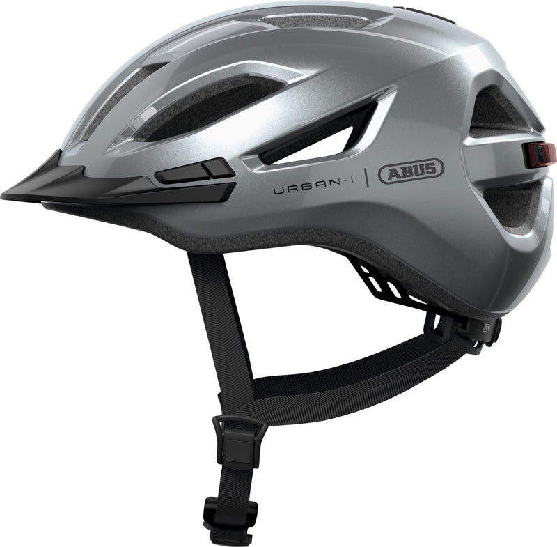 Abus fietshelm urban-i 4.0 graphite silver m - 54-58 cm - zilver - geschikt voor gebruik op elektrische fietsen - stadsfietsen - 270 g m