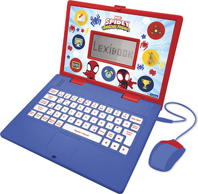 Lexibook ordinateur portable éducatif bilingue spidey and his amanzing friends (fr en)