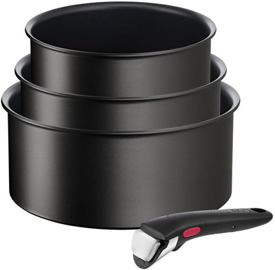 Tefal ingenio unlimited - pannenset - 4-delig - inductie - stapelbaar - afneembare handgreep - ruimtebesparend