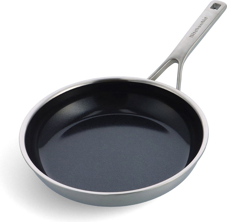 Kitchenaid multi-ply koekenpan ø20cm - rvs - inductie - anti-aanbak - pfas-vrij