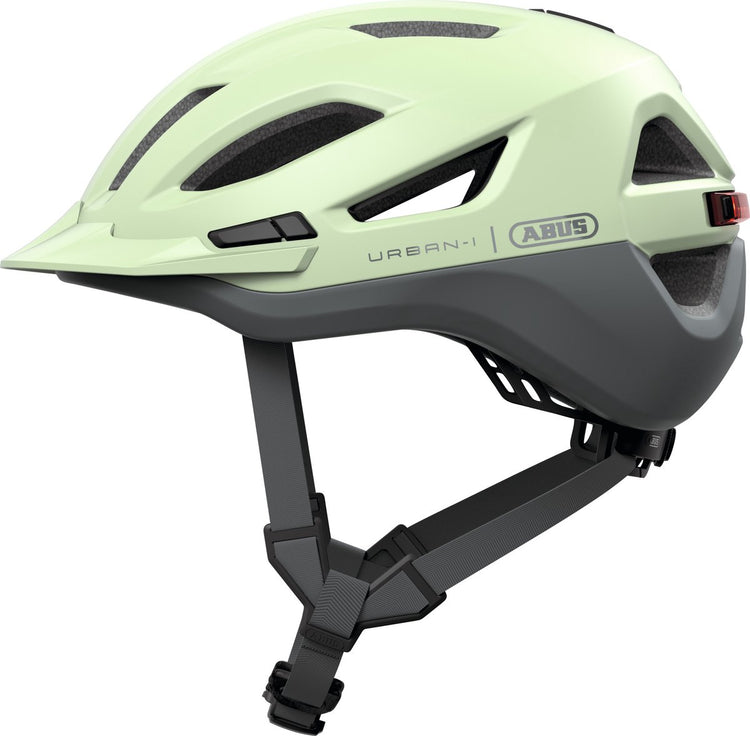 Abus fietshelm urban-i 4.0 ace pistacchio green m - 54-58 cm - lichtgroen - geschikt voor gebruik op elektrische fietsen - stadsfietsen - 280 g