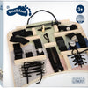 Small foot - houten activiteitenbord vergrendelingen en verbindingen