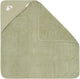 Little dutch badcape - geborduurd - groen - 75 x 75