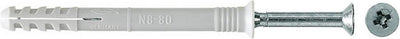 Fischer nagelplug n 8 x 80 40 s met verzonken kop