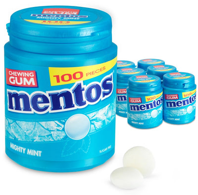 Mentos kauwgom mighty mint xl (6x 100 stuks)