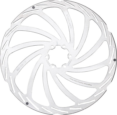 Bbb cycling schijfrem powerstop 6-gaats remschijf bbs-115 - zilver - 220 mm
