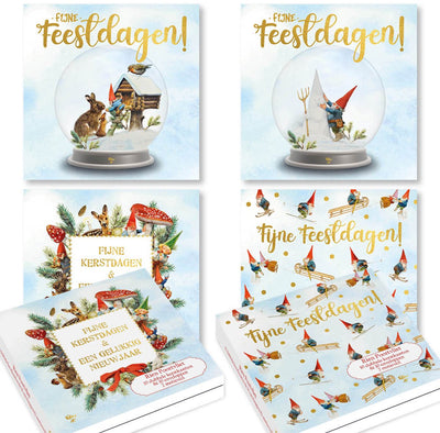 Rien poortvliet kabouter kerstkaarten - set 3