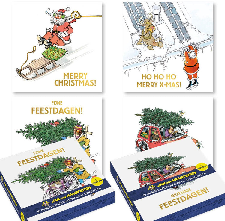 Jan van haasteren kerstkaarten - set 2