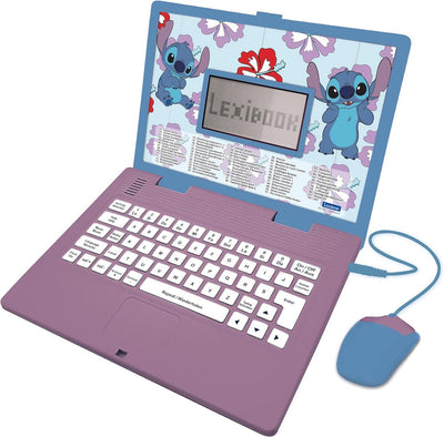 Lexibook stitch tweetalig pratende educatieve laptop - 124 activiteiten in het engels en duits