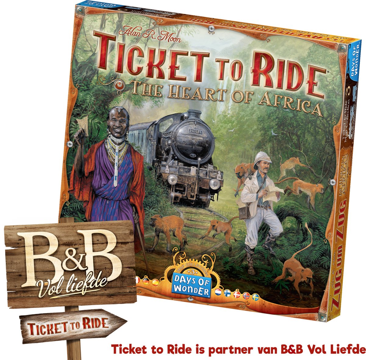 Days of wonder ticket to ride afrika bordspel