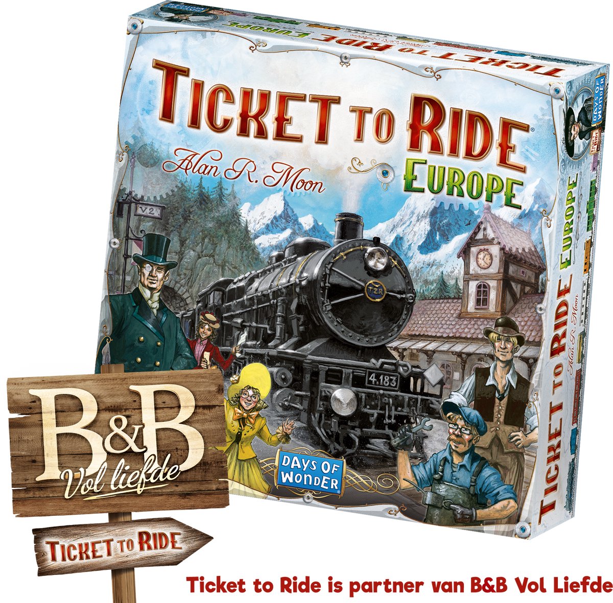 Days of wonder ticket to ride europe - nederlandstalig bordspel - strategisch gezelschapsspel voor familie vrienden