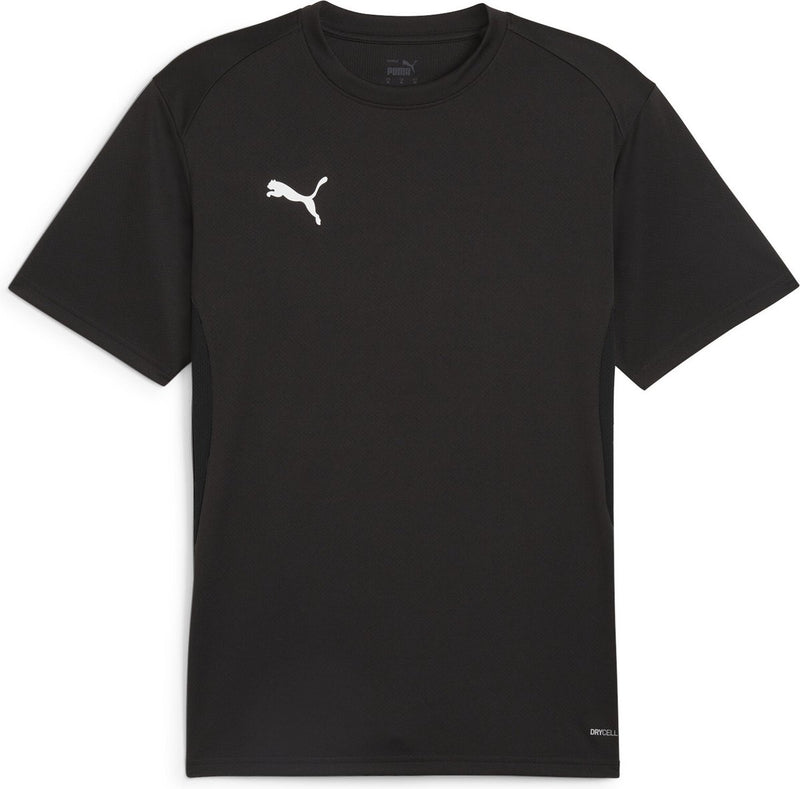 Puma teamgoal jersey heren sportshirt - black- white-flat dark gray