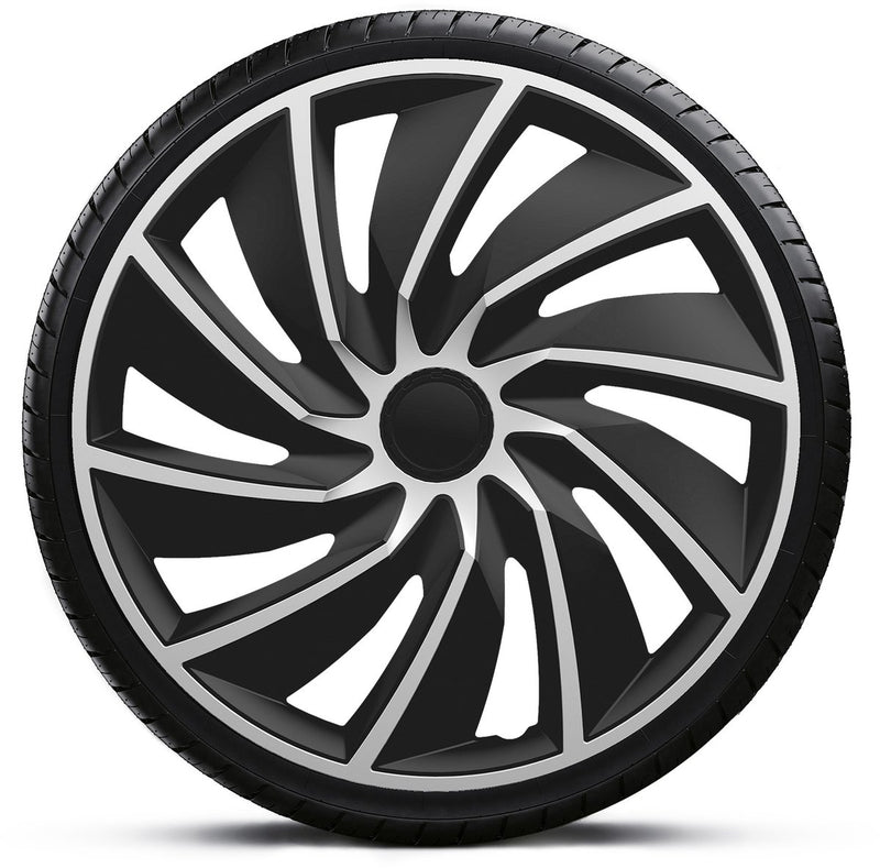 Gorecki wieldoppenset turbo van 17 zwart zilver