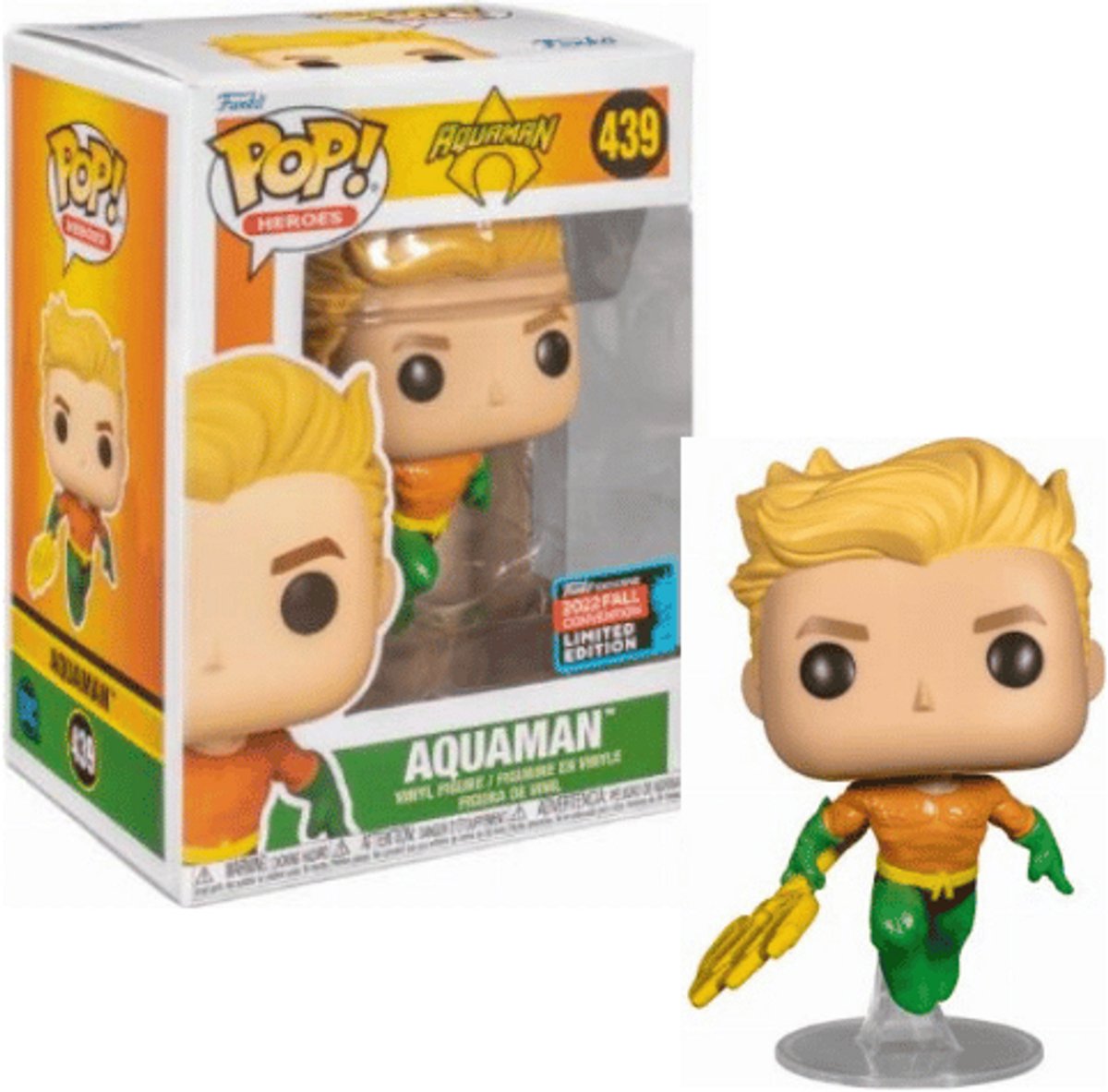 Funko dc comics - pop n° 439 - aquaman nycc 2022 exclusive le