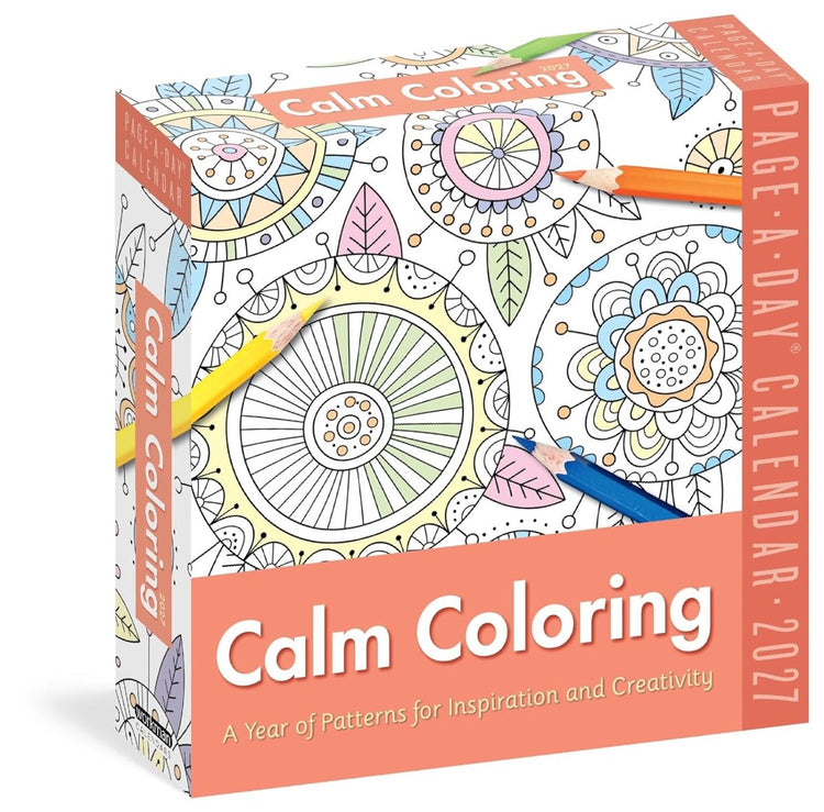 Calm coloring page-a-day® calendar 2027