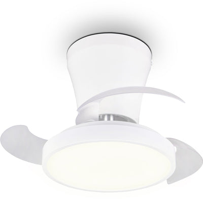Rl live your light reality moss - ventilator - wit - incl. 1x smd 13 w - afstandsbediening - geintegreerde dimmer - traploos instelbare lichtkleur - geheugenfunctie - zomer- en wintermodus - 6 snelheidsniveaus