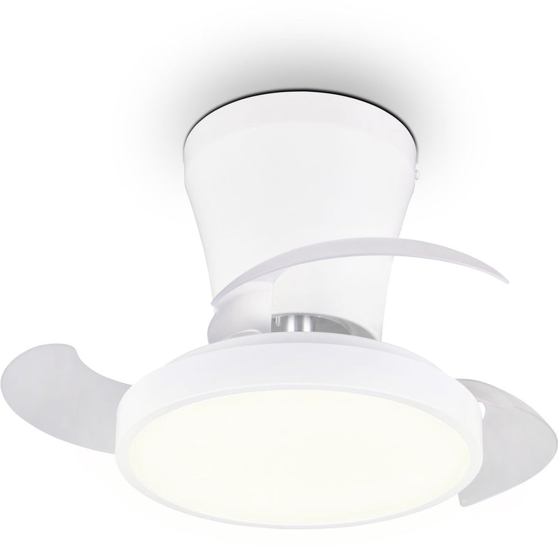 Rl live your light reality moss - ventilator - wit - incl. 1x smd 13 w - afstandsbediening - geintegreerde dimmer - traploos instelbare lichtkleur - geheugenfunctie - zomer- en wintermodus - 6 snelheidsniveaus
