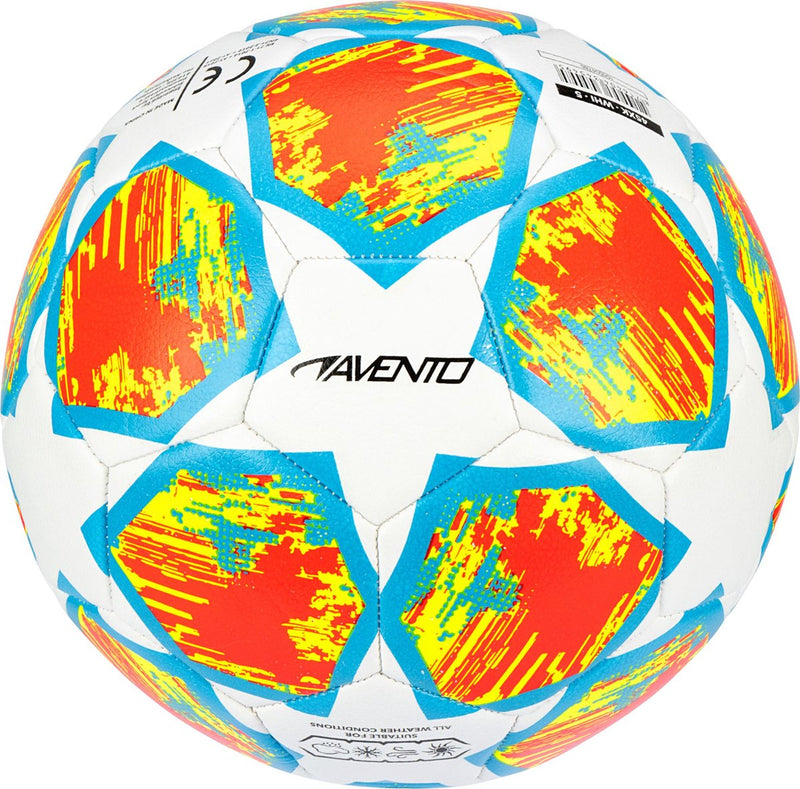 Avento voetbal - star wizard - blauw - maat 5 - ⌀ ca. 22 cm
