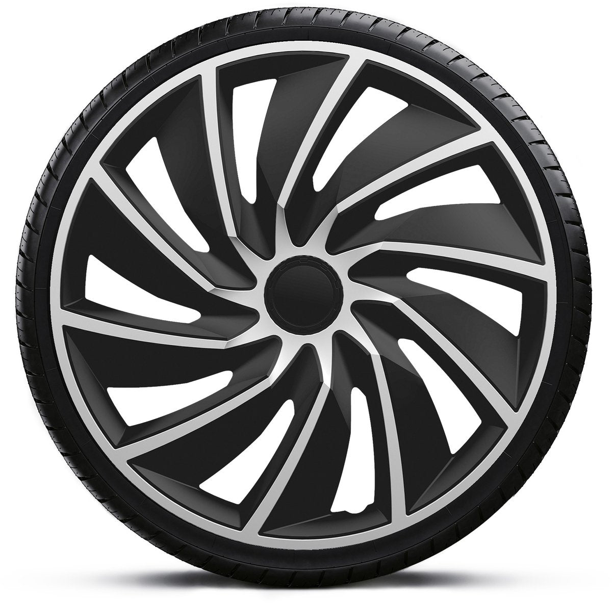 Gorecki wieldoppenset turbo van 17 zwart zilver