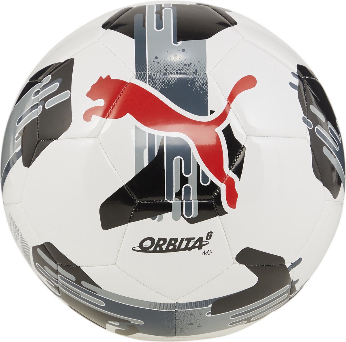 Puma orbita 6 ms unisex voetbal - white- black