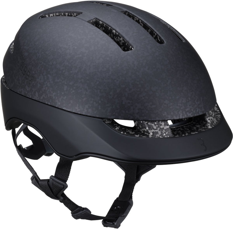 Bbb cycling sidestreet mips urban fietshelm - unisex - e-bike helm met fidlock sluiting - 14 ventilatiegaten - m (55-59cm) - mat zwart