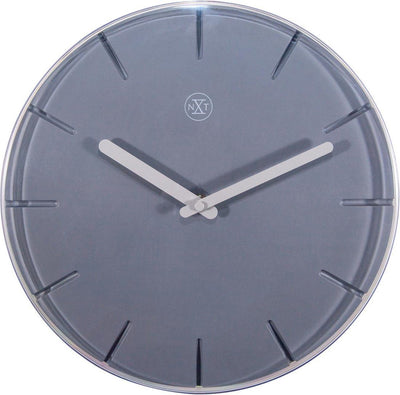 Nextime nxt sweet – wandklok – 20 cm – plastic – grijs – stil