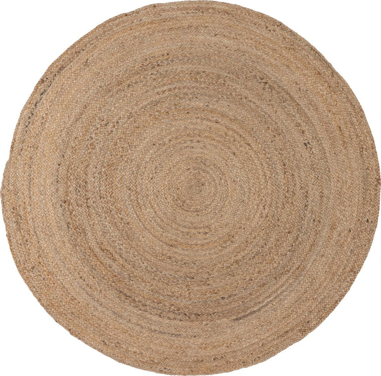 Woood ross vloerkleed - jute - naturel - 1x150x150