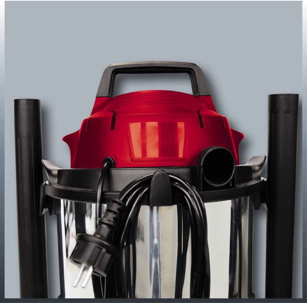 Einhell elektrische nat- droogzuiger tc-vc 1812 s - 1250 w - 180 mbar - 12 l - rvs container - incl. accessoires
