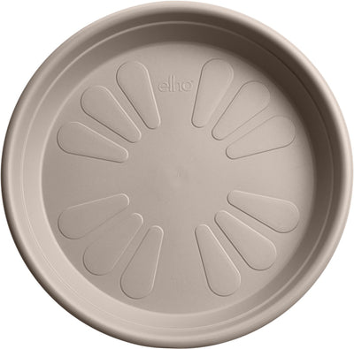 Elho universele schotel rond 48 - schotel voor binnen buiten accessoires - ø 48.0 x h 7.0 cm - paddenstoel beige