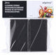 Merkloos sans marque grillsponsenset - 2 stuks - zwart - 12,5 x 7 x 4,5 cm - voor schoonmaken van grillroosters en barbecue [56258]