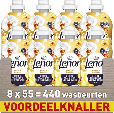 Lenor wasverzachter - amber orchidee - 8 x 55 wasbeurten