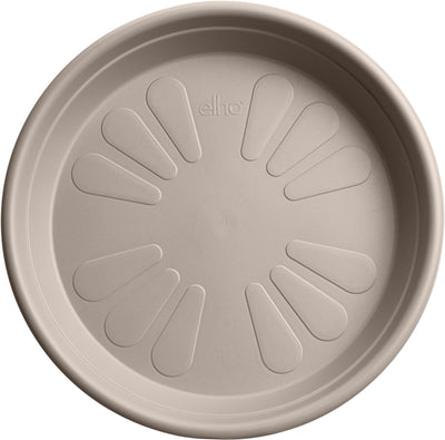 Elho universele schotel rond 48 - schotel voor binnen buiten accessoires - ø 48.0 x h 7.0 cm - paddenstoel beige