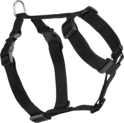 Beeztees wandel- en autogordel - hond - nylon - zwart - 50-75 cm