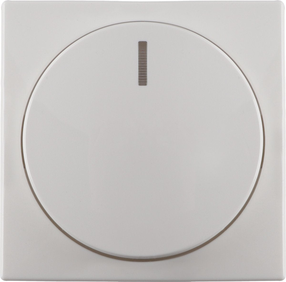 Busch-jaeger bal centraalplaat polar wit knop dimmer