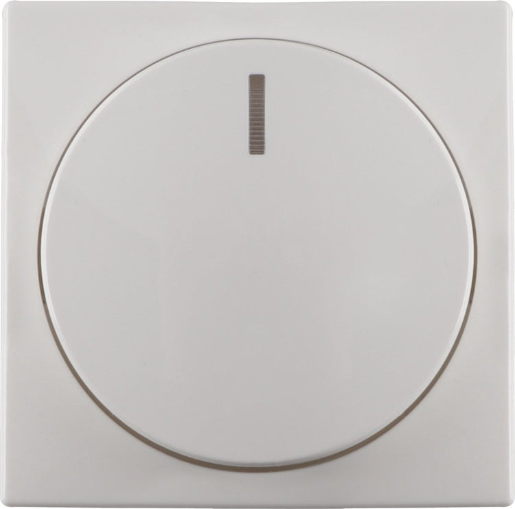 Busch-jaeger bal centraalplaat polar wit knop dimmer