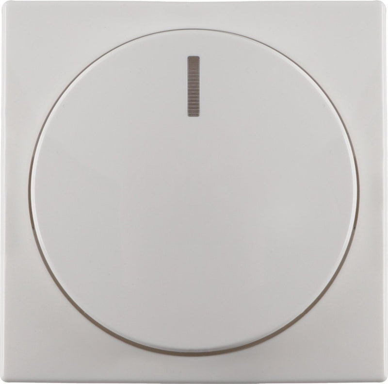 Busch-jaeger bal centraalplaat polar wit knop dimmer