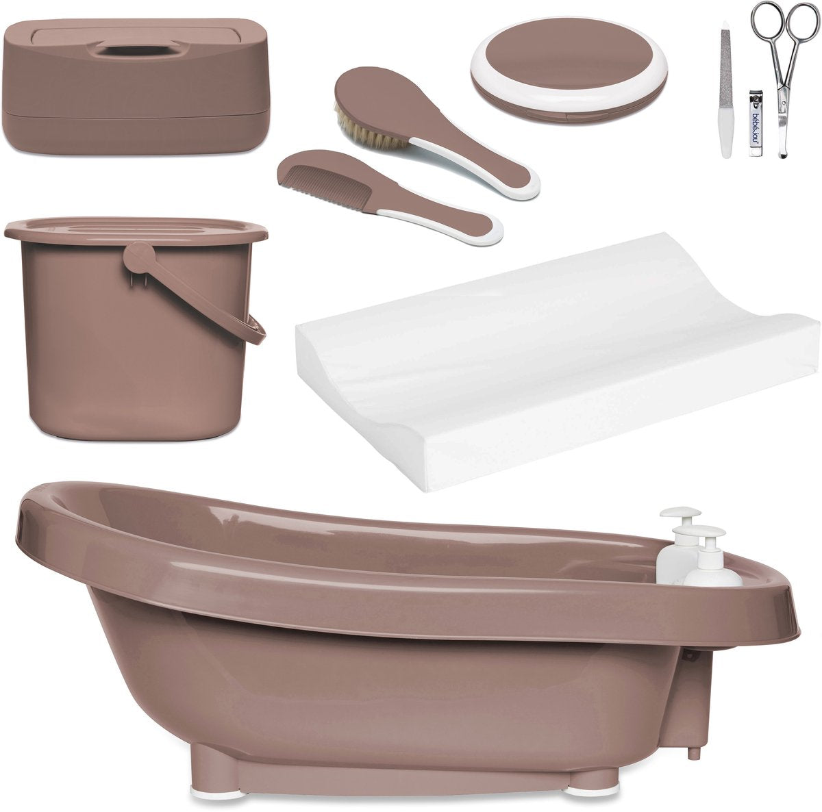 Bébé-jou thermobadset de luxe mocha mousse