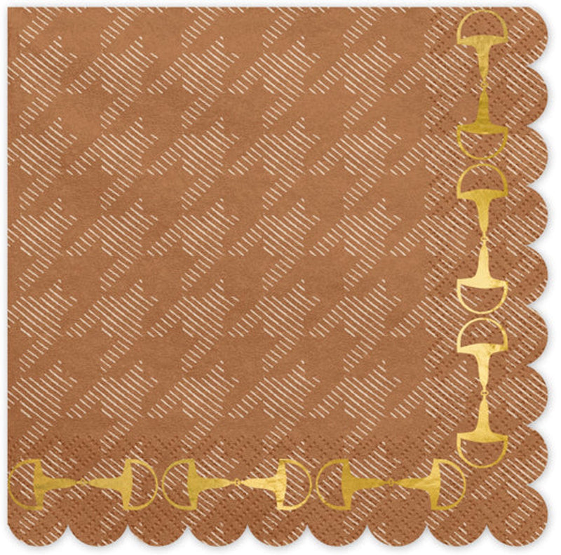 Partydeco 12 steigbögel feestservetten 33x33 cm