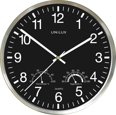 Unilux wetty klok grijs